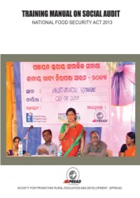 Training Manual on Social Audit