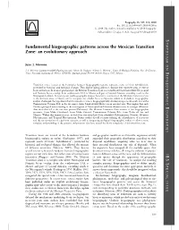 Fundamental Biogeographic Patterns Across the Mexican Transition Zone: an Evolutionary Approach