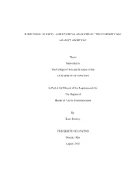 The Feminist Case Against Abortion,” Foster Redefines the Ideograph Of