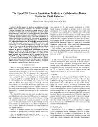 The Openuav Swarm Simulation Testbed: a Collaborative Design Studio for Field Robotics