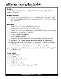 Wilderness Navigation Outline