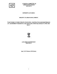 1 Standing Committee on Urban Development (2016
