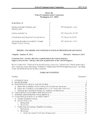 Federal Communications Commission FCC 12-11 Before the Federal