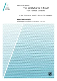 From Parallelogram to Tower? Texts ‐ Contexts ‐ Paratexts