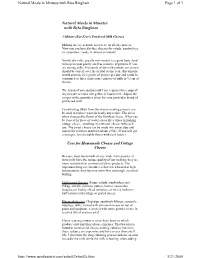 Natural Meals in Minutes with Rita Bingham Page 1 of 3