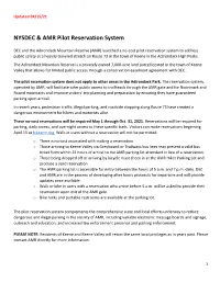 NYSDEC & AMR Pilot Reservation System
