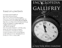 Table of Contents