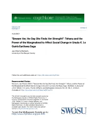 Tehanu and the Power of the Marginalized to Affect Social Change in Ursula K