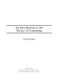 Foundations of Computing