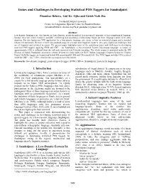 Issues and Challenges in Developing Statistical POS Taggers for Sambalpuri