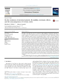 On the Evolution of Terrestrial Planets: Bi-Stability, Stochastic Effects, and the Non-Uniqueness of Tectonic States