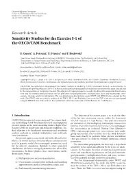 Sensitivity Studies for the Exercise I-1 of the OECD/UAM Benchmark