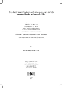 Uncertainty Quantification in Unfolding Elementary Particle Spectra at the Large Hadron Collider