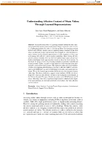 Understanding Affective Content of Music Videos Through Learned Representations