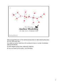 Anchor Modeling TDWI Presentation