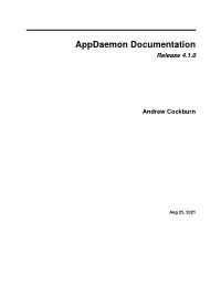 Appdaemon Documentation Release 4.1.0