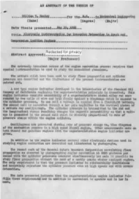 Electronic Instrumentation for Measuring Detonation in Spark And