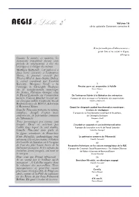 Le Libellio D' AEGIS