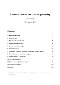 Lecture Course on Coarse Geometry