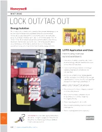 Lock Out/Tag