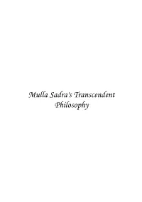 Mulla Sadra's Transcendent Philosophy