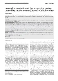 Unusual Presentation of the Urogenital Myiasis Caused by Luciliasericata