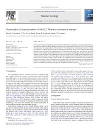 Geomorphic Characterization of the U.S. Atlantic Continental Margin