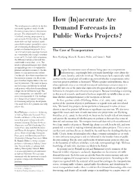 How (In)Accurate Are Demand Forecasts in Public Works Projects?  Forecasted Trafﬁc
