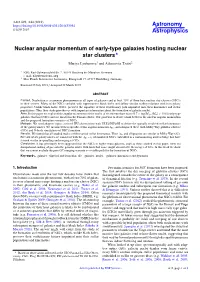 Nuclear Angular Momentum of Early-Type Galaxies Hosting Nuclear Star Clusters? Mariya Lyubenova1 and Athanassia Tsatsi2