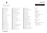 Repertoire List