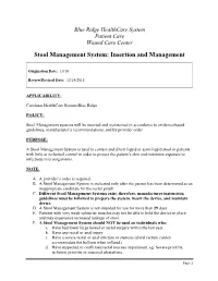 Stool Management System: Insertion and Management