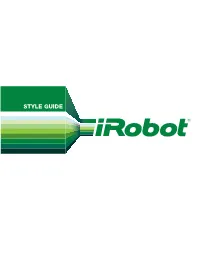 STYLE GUIDE Irobot Style Guide CONTENTS
