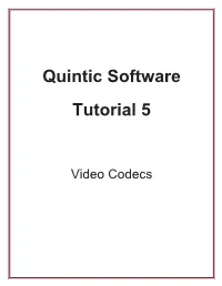 Video Codec Set-Up