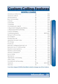Enhanced Calling Features