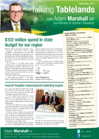 Talking Tablelands with Adam Marshall MP Your Member for Northern Tablelands