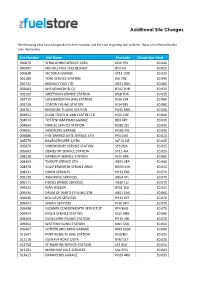 Additional Site Charges