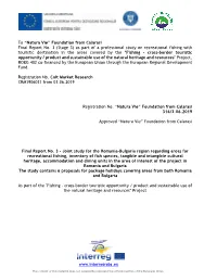 Foundation from Calarasi Final Report No. 3