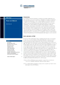 Introduction Basic Principles of Poe Power Over Ethernet IEEE 802.3Af