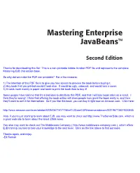 Mastering Enterprise Javabeans™