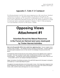 Opposing Views Attachment #1