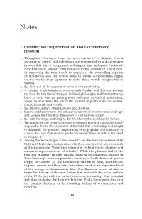 1 Introduction: Representation and Documentary Emotion