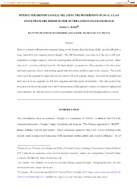 Relaxing the Prohibition of Dual-Class Stock