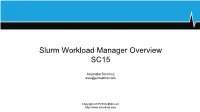 Slurm Overview and Elasticsearch Plugin