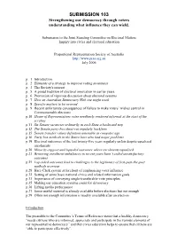 The Role of Voting Systems