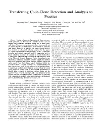 Transferring Code-Clone Detection and Analysis to Practice