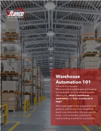 Warehouse Automation 101