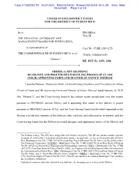 Case:17-03283-LTS Doc#:2521 Filed:02/15/18 Entered:02/15/18 16:51:39 Desc: Main Document Page 1 of 15