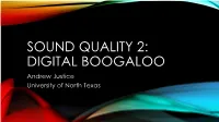 Digital Recordings & Sound Quality