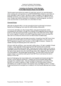 Guidelines for Realistic Traffic Workings for the Main Illawarra Route V3.0 for MSTS