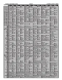 Sunday Morning Grid 8/22/21 Latimes.Com/Tv Times